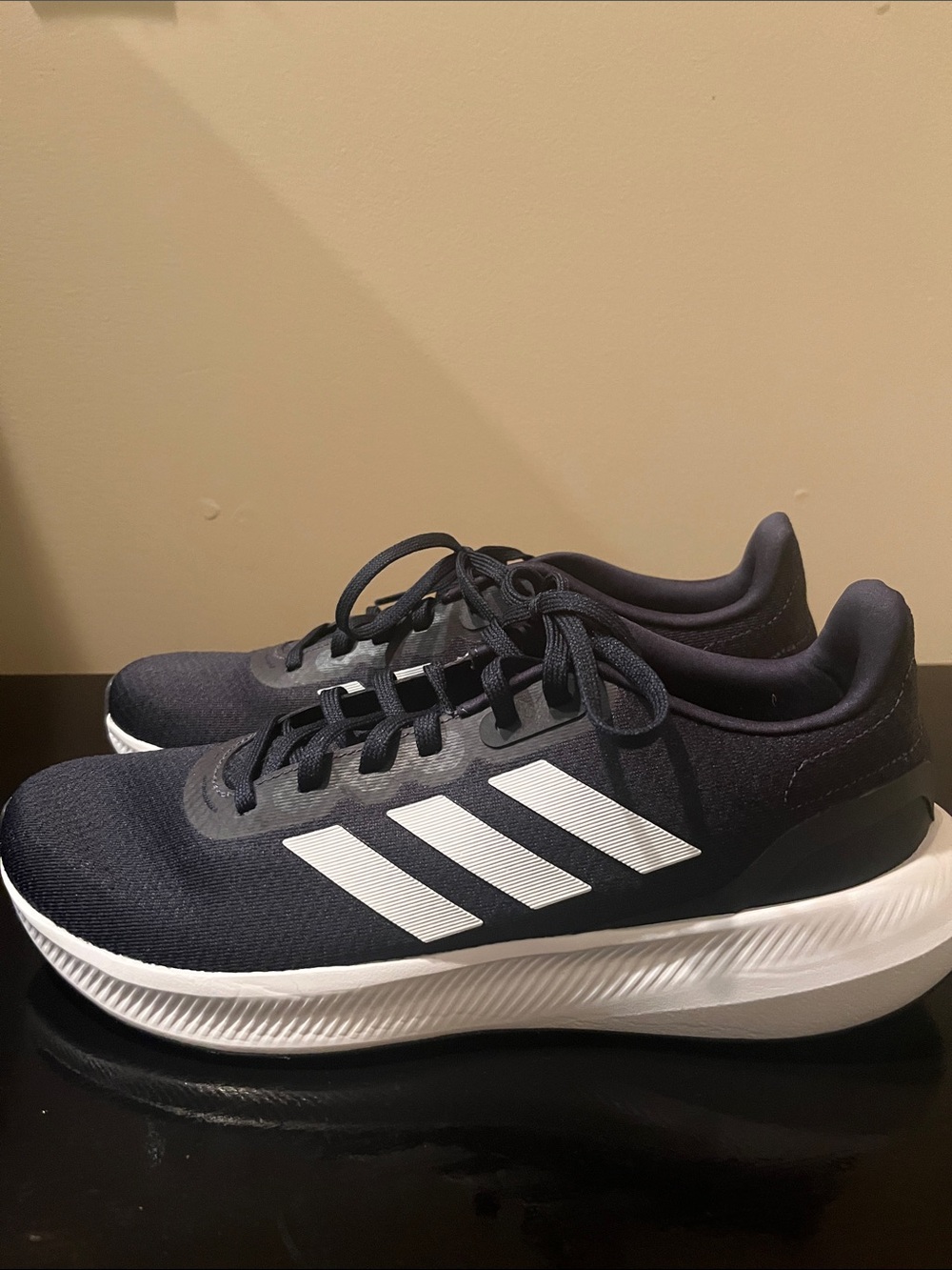 adidas Men's Navy and White Athletic Running Shoes New Without Tags.